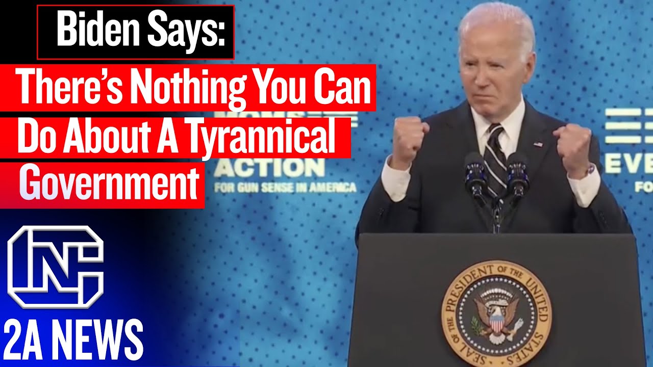 Joe Biden Says If He Becomes Tyrannical There's Nothing You Can Do About It, AR-15s Would Be Useless