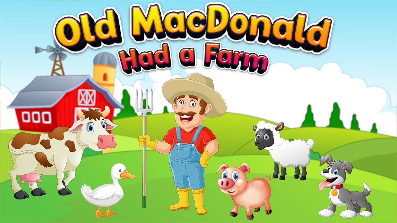 Old MacDonald Had A Farm | Learn Farm Animals and Sounds
