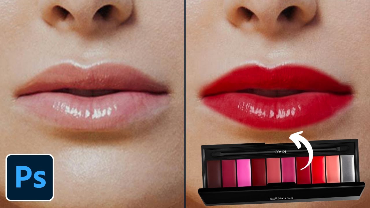 Change la Couleur des Lèvres avec Photoshop Comme un Pro!