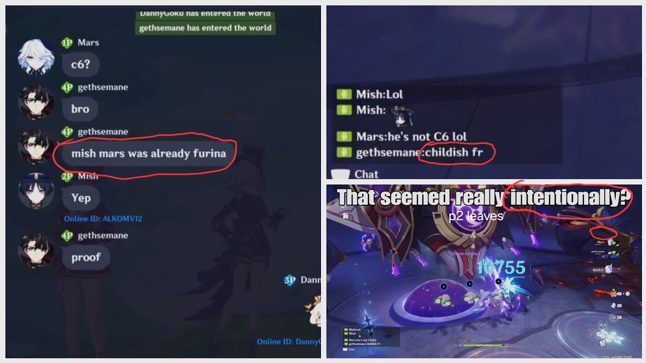 Toxic Player Tries To Sabotage Team - Genshin Coop