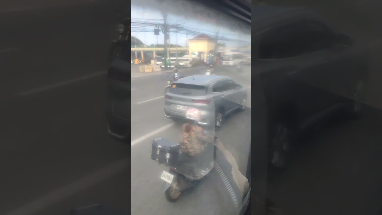 Taking the bus from San Pedro to Manila, Philippines