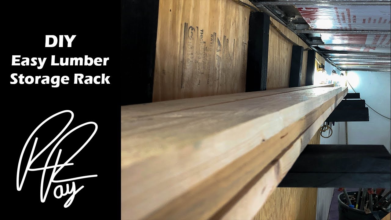 DIY Easy Lumber Storage Rack