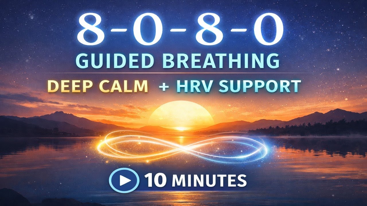 Slow Paced Breathing for Deep Relaxation | 8–0–8–0 Guided Session (10 Min)