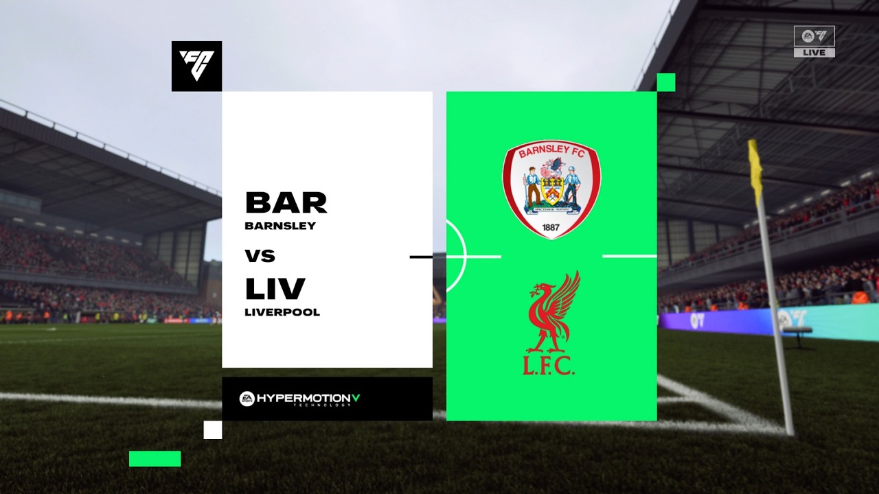 EA FC 26 | Барнсли против Ливерпуля | 3 раунд | Кубок Англии 2025-26 | Ливерпуль