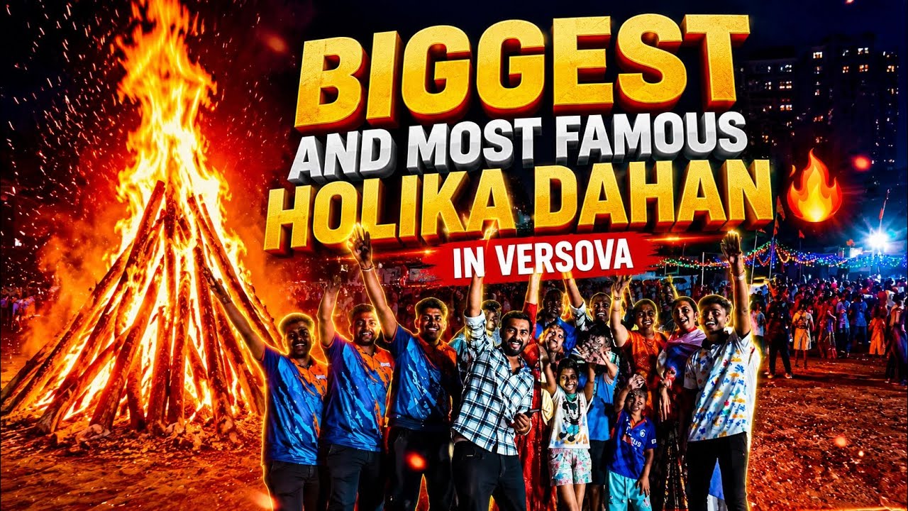 Biggest Holika Dahan in Versova 2024 - Versova festival