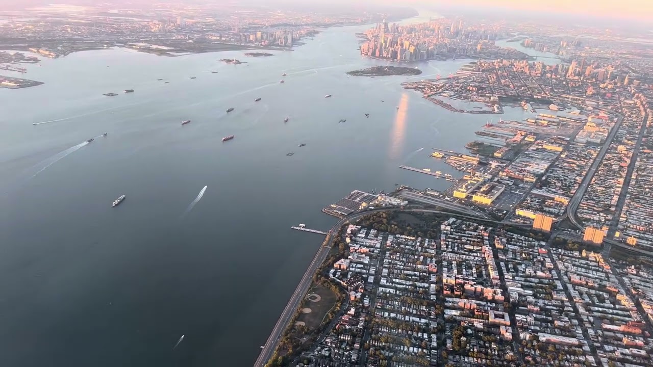 Spectacular approach into LGA, AC 718