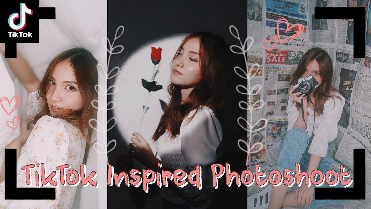 【DIY】Recreating Aesthetic TikTok Photoshoot Ideas At Home 2020 | Photo Hacks | Philippine