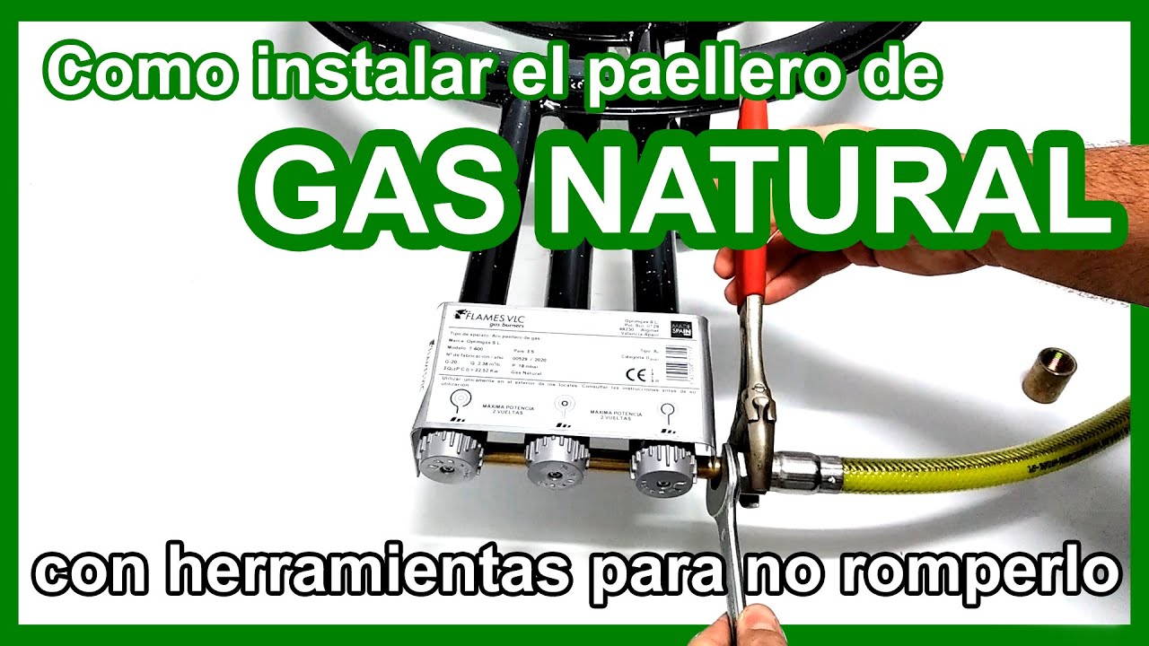 Como instalar el paellero de gas natural | Como detectar fugas de gas