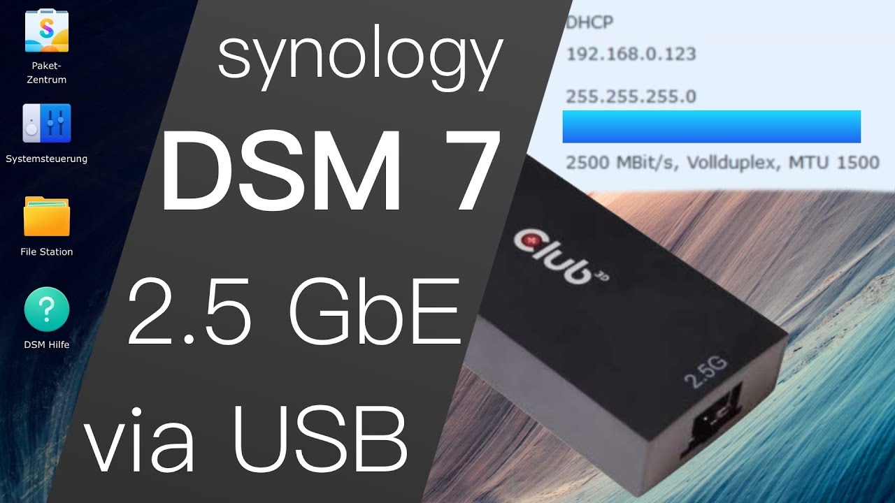 2.5GbE nachrüsten - Synology NAS mit DSM7