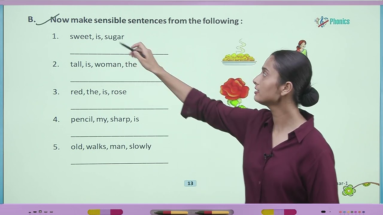 Ch 3 | Jophiel Books | Grammar | Class 01 | Sentences | For children