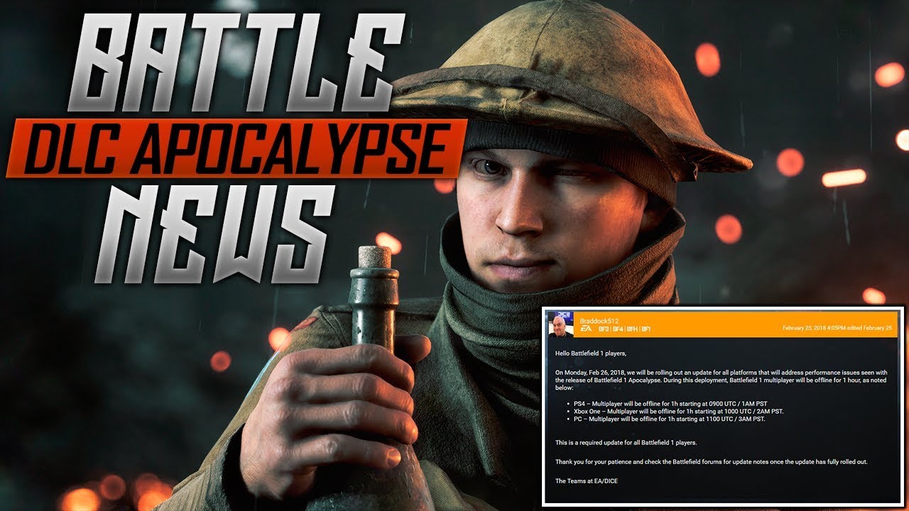 BattleNews #9: Update Apocalypse, SOLUÇÃO PARA O BUG! - Battlefield 1. (PS4 Pro, 1440p 60fps)