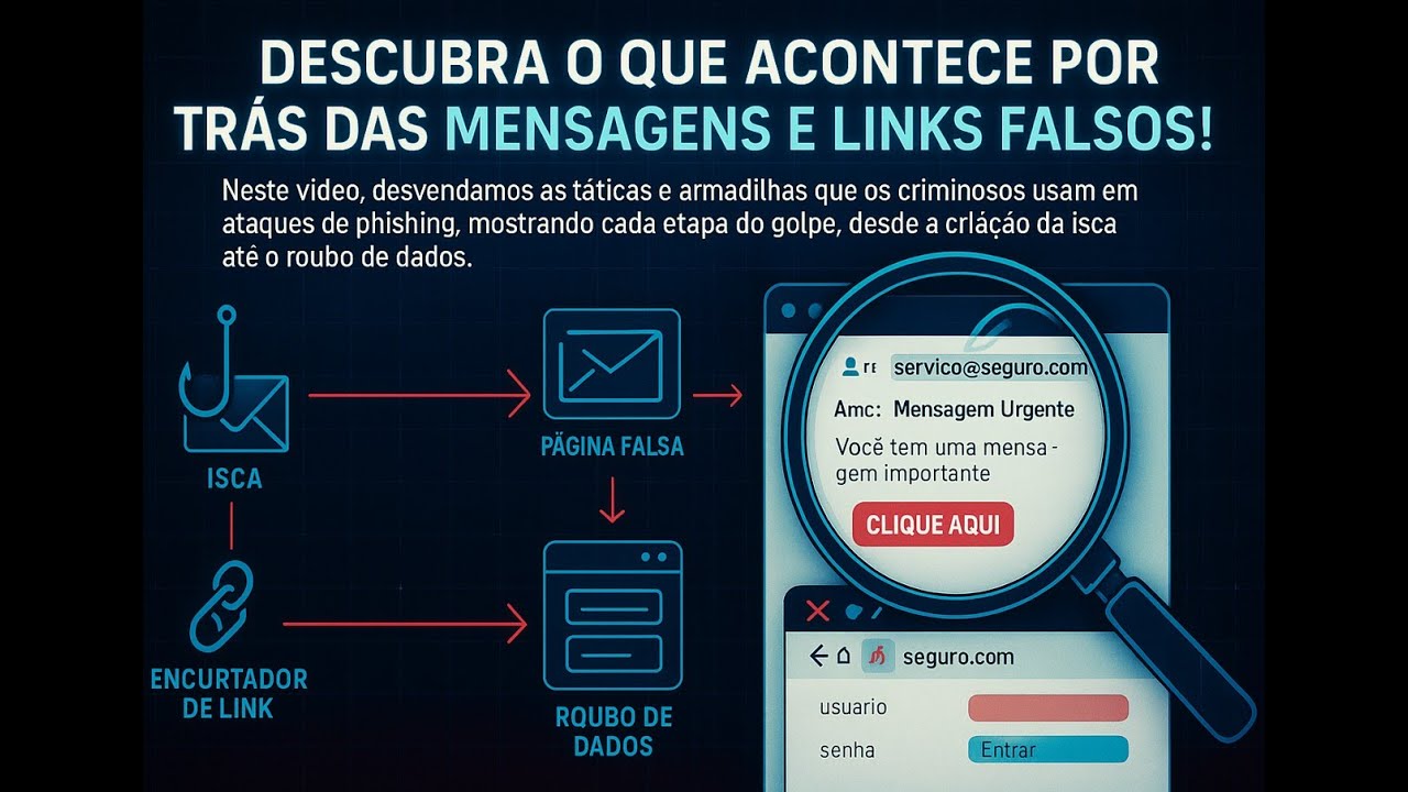 Por trás do e-mail falso: Anatomia de um Ataque de Phishing