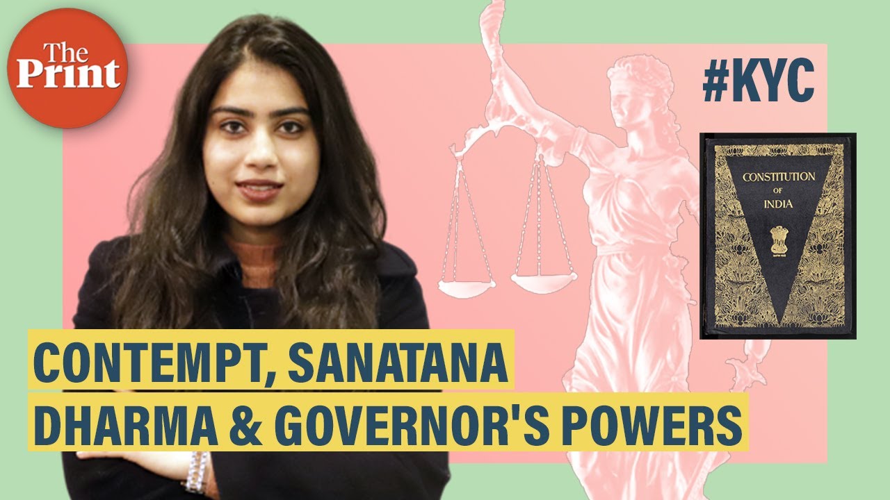 Contempt, Sanatana dharma & Governor's powers
