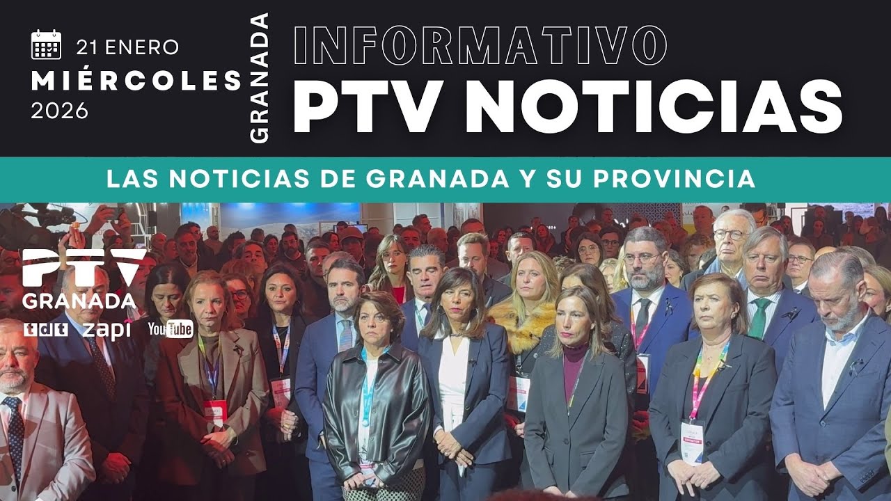 📺 PTV NOTICIAS GRANADA HD | Minuto de silencio en Fitur por las víctimas de Adamuz | 21 enero