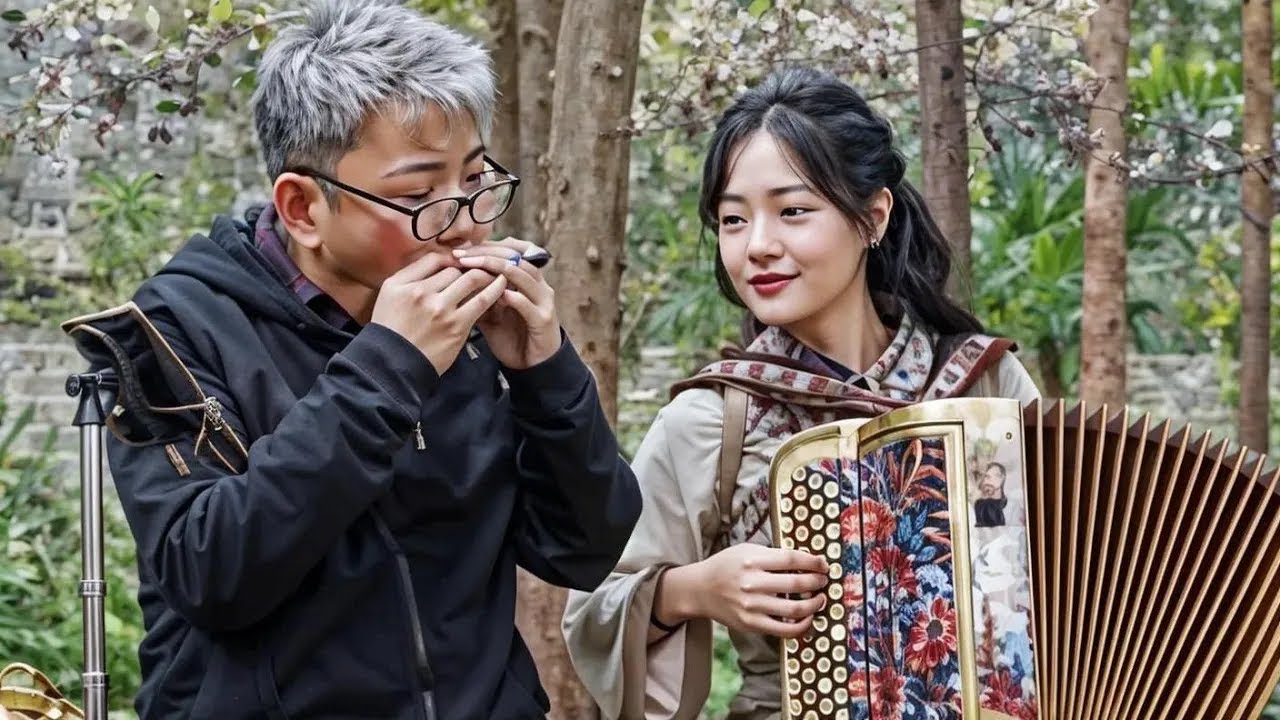 手风琴女孩和央视盘到一位厉害的“大爷”，从贝加尔湖畔到我和我的祖国，音乐的美妙在家门口响起！【李楚然手风琴】