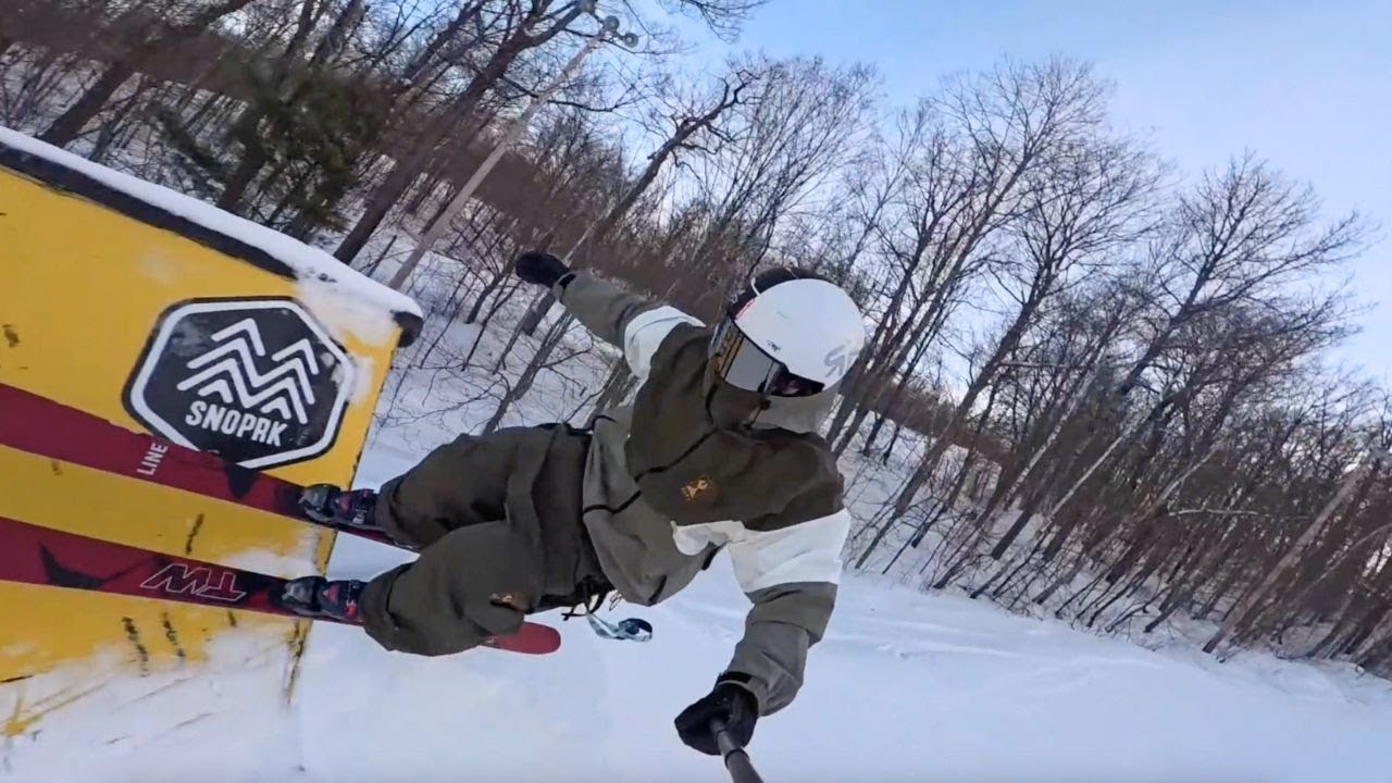 Skiing This Sick NEW Terrain Park - POV Series