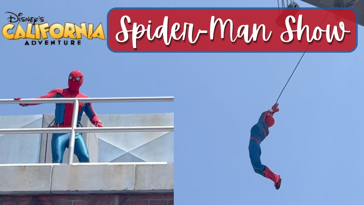 Full SpiderMan Stunt Show at Avenger's Campus | Disney's California Adventure Park