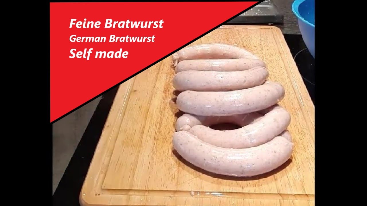 Die selbst gemachte feine Bratwurst/Homemade German Bratwurst for Oktoberfest