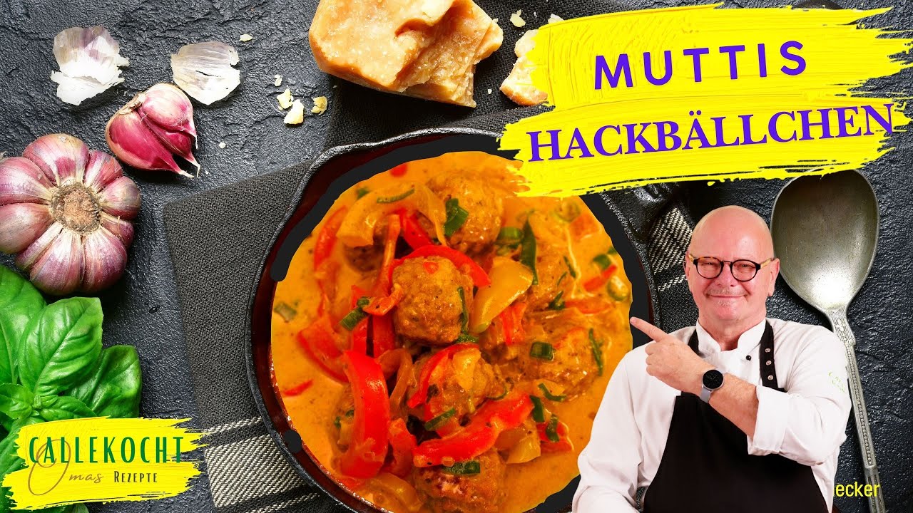 Schnelle Hackbällchen mit Paprika-Rahm in 20 Minuten!