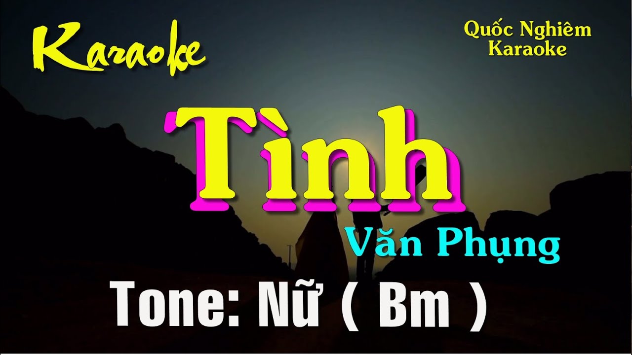 Karaoke - TÌNH - Tone: Nữ ( Bm ) st: Văn Phụng