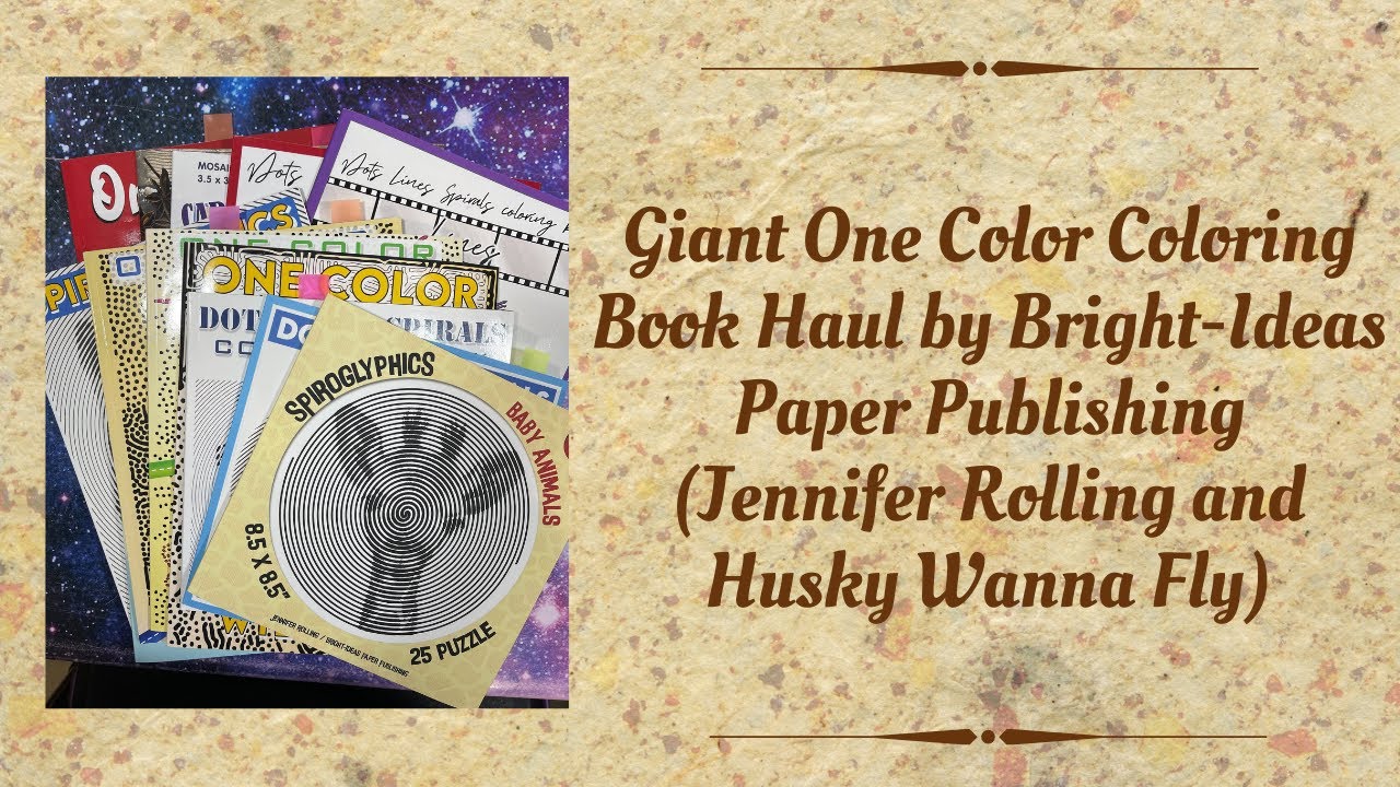 Giant Haul of One Color Coloring Books by Bright Ideas Paper Publishing