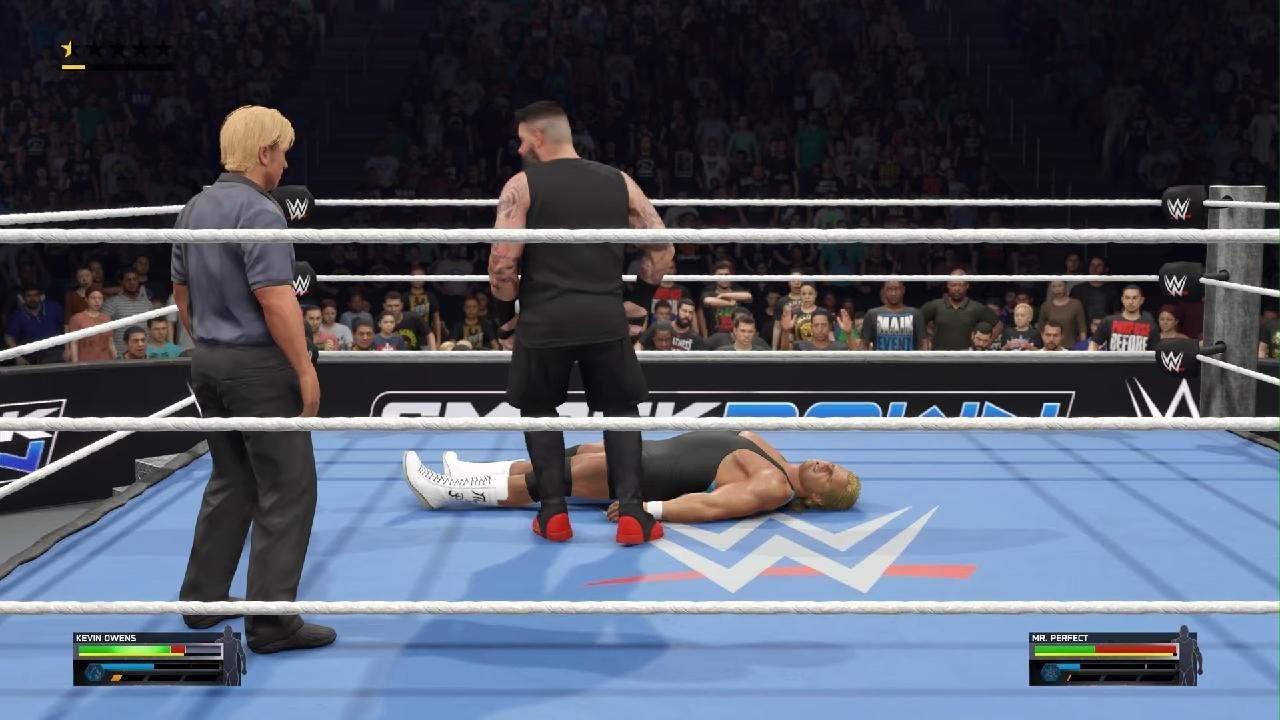 Kevin owens vs Mr perfect WWE 2K25 universe mode 