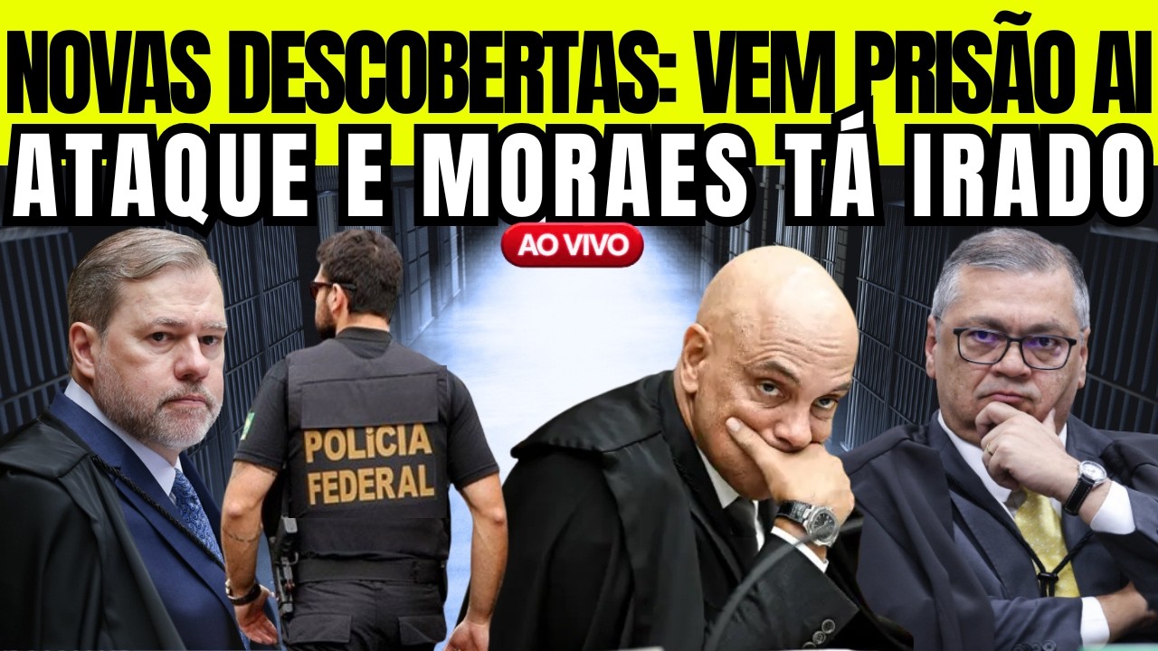 [AO VIVO] MORAES TÁ COM SANGUE NOS OLHOS! PF FAZ NOVAS REVELAÇÕES SOBRE TOFFOLI E CASO MASTER!