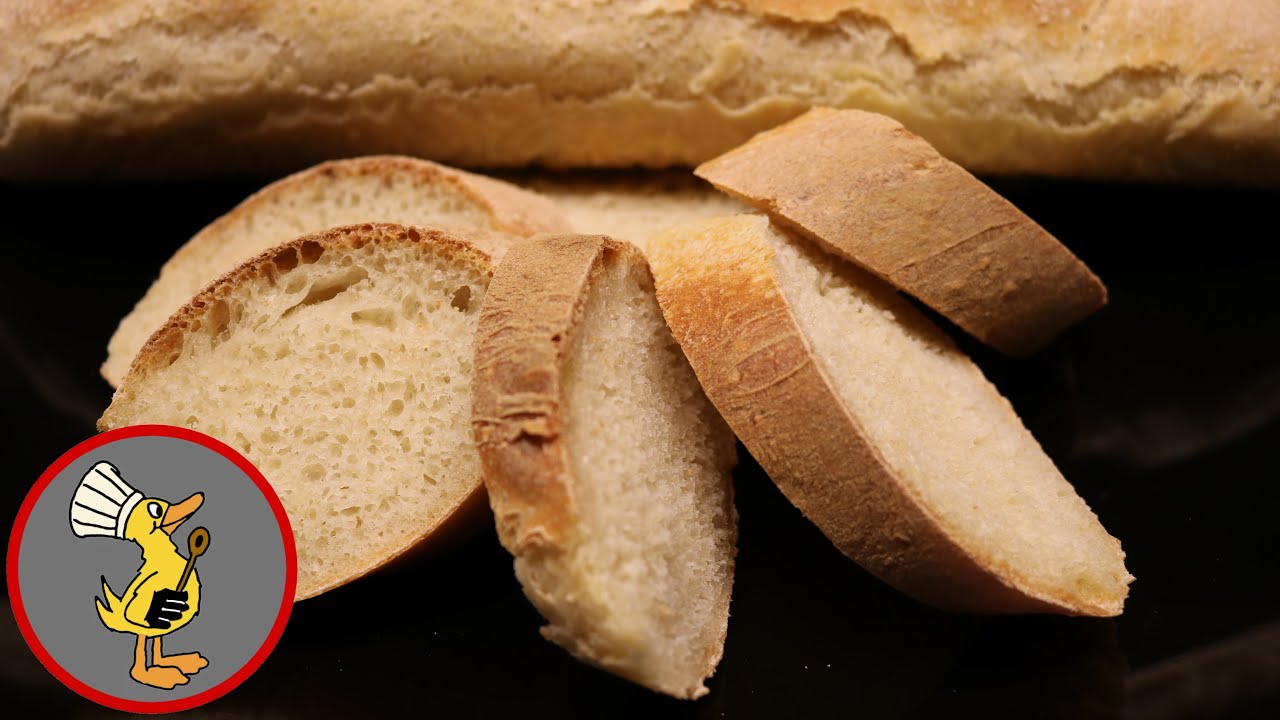 Ciabatta Brot, Baguette selber machen einfaches Rezept f&uuml;r Backanf&auml;nger. Italienisches Tischbrot