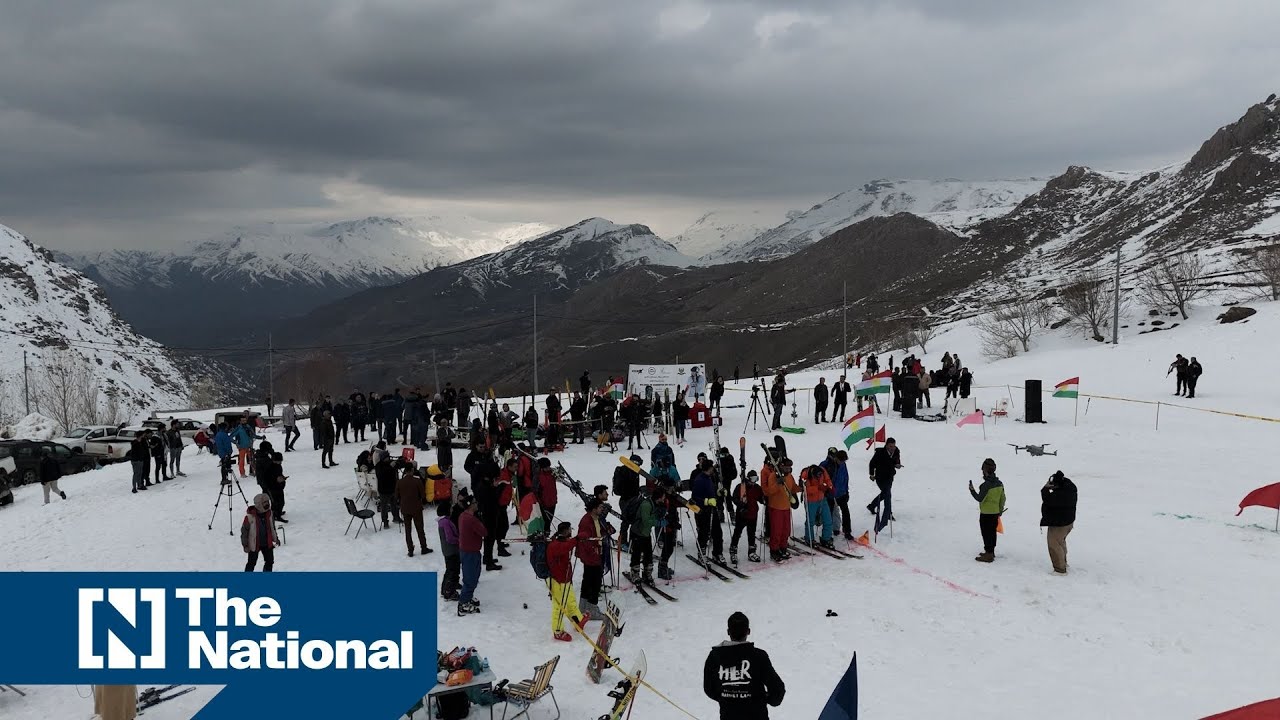 Skiing in the Choman mountains of Iraqi Kurdistan