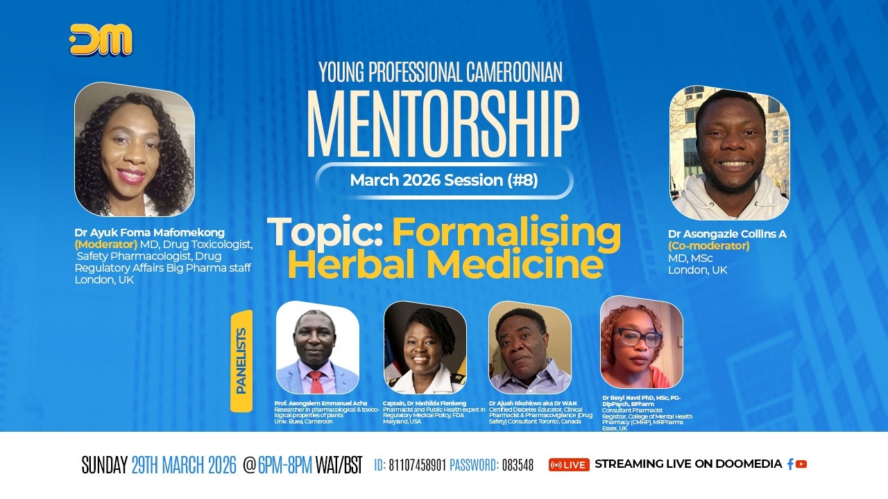#LIVE Formalising Herbal Medicine | Young Professional  Cameroonian Mentorship | March 2026 Session