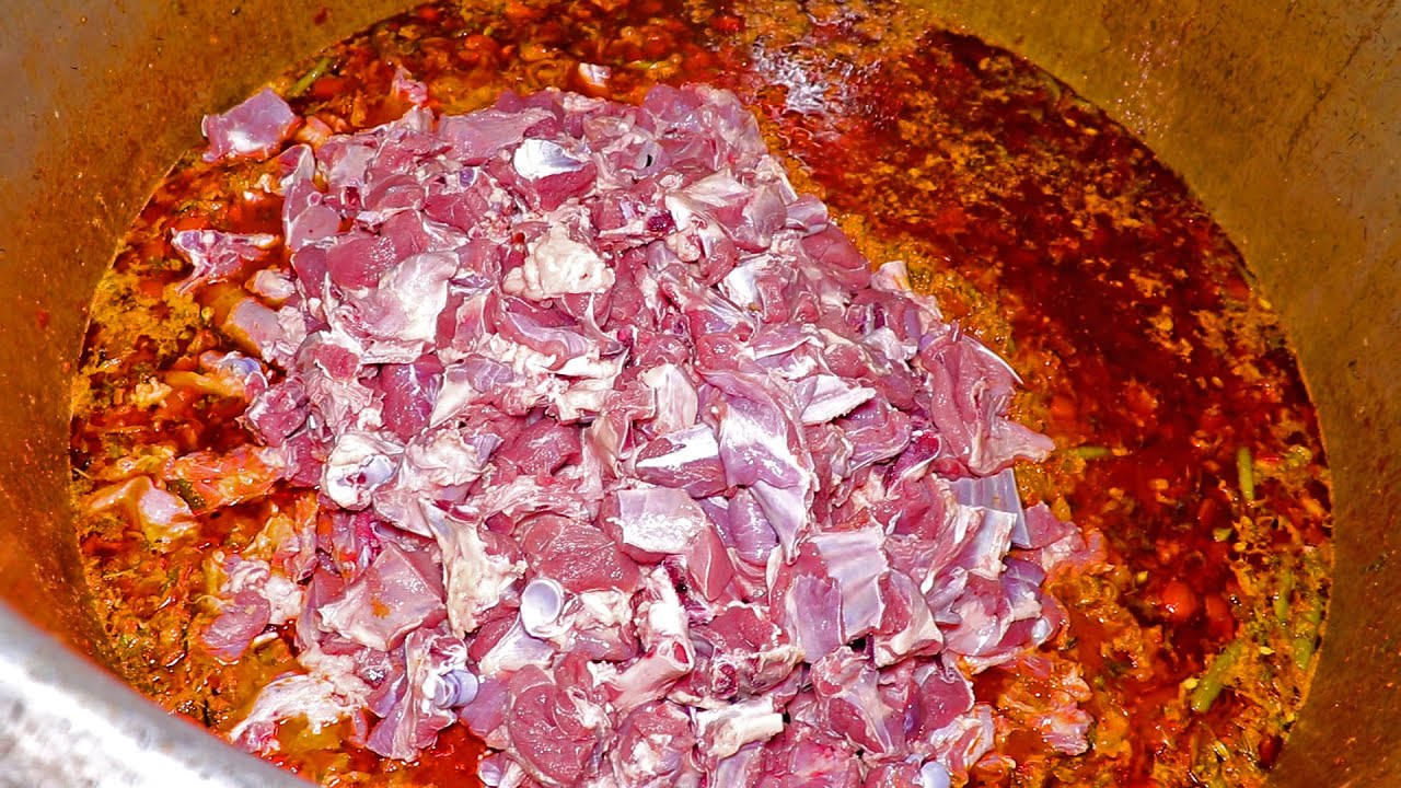 300 Kg Mutton Biryani Making in Indian Wedding