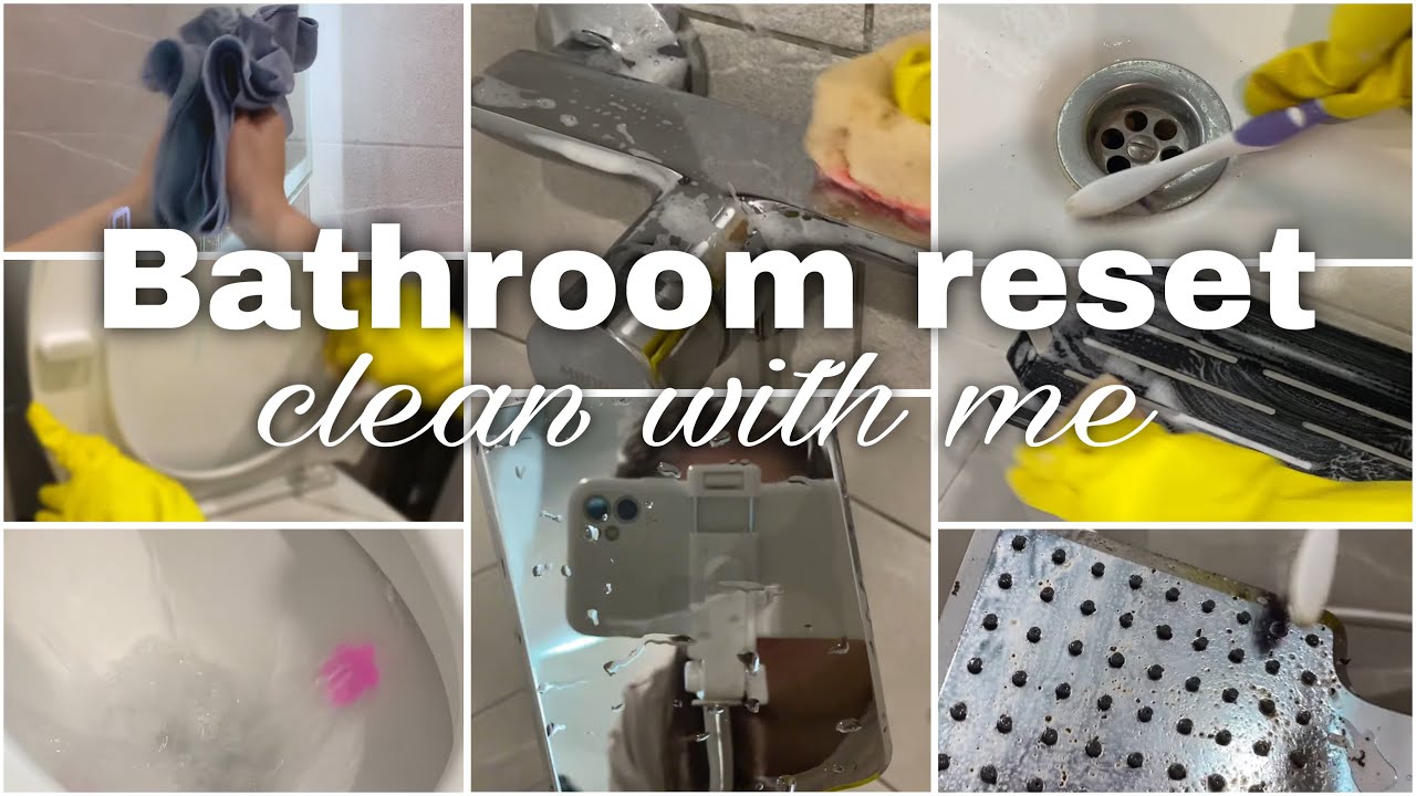 BATHROOM RESET ✨ | Cleaning & Organisation 🧺🫧