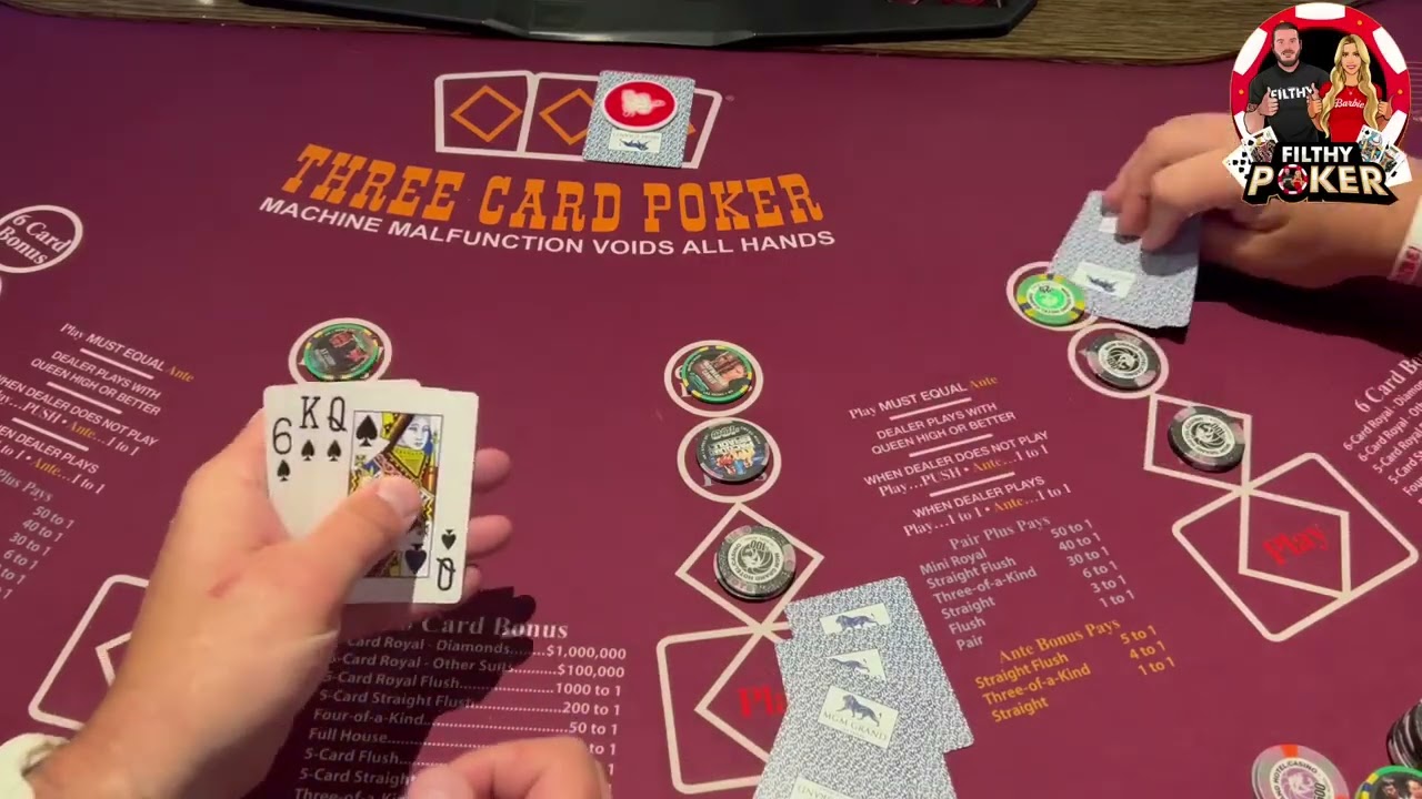 BACK TO BACK FLUSHES! Featuring MR HANDPAY 3 CARD POKER 2