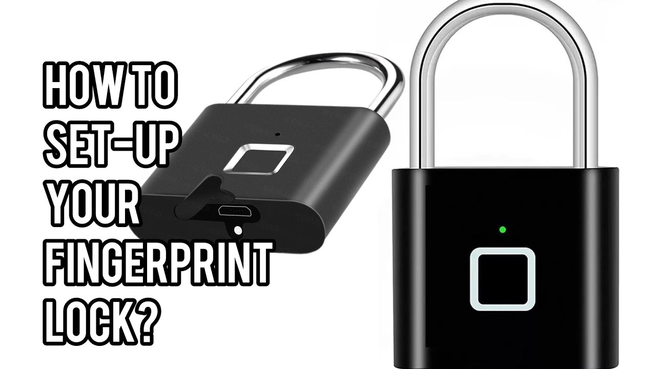 How to reset and register your finger in a Fingerprint Padlock