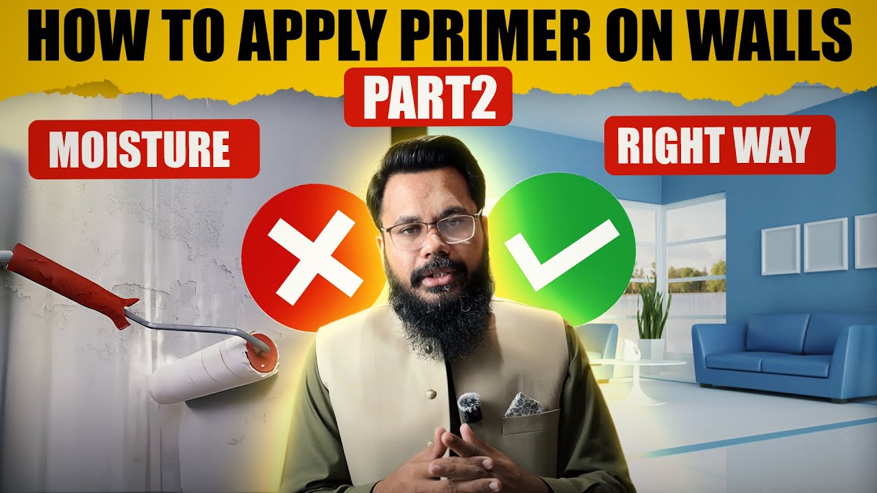 How to Apply Primer on Walls Properly | Professional Wall Painting Process – Part 2