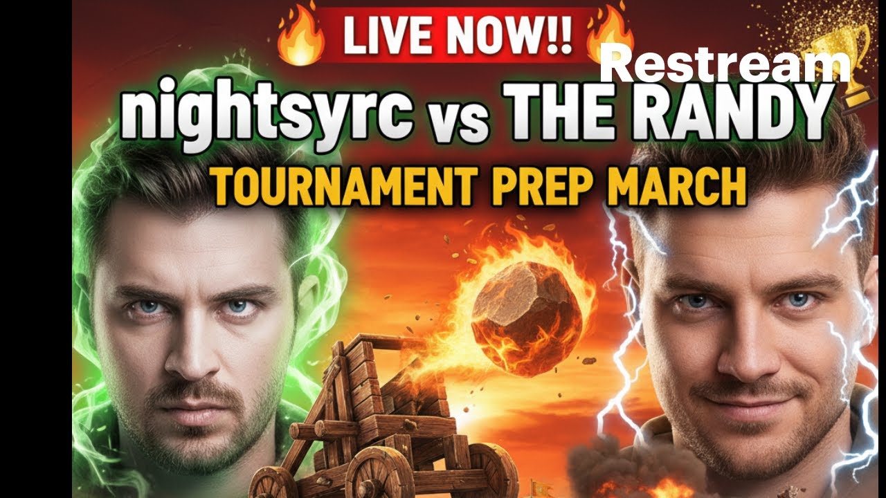 LIVE NOW: nightsyrc vs THE RANDY 1v1 RANKED WARM-UP!! 🔥🏆💥 Taco Trebuchets Tournament Prep