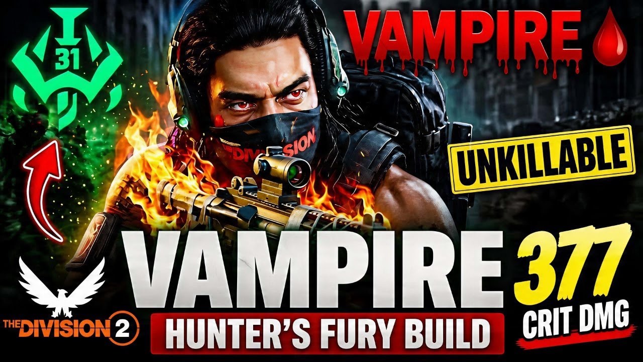 Бессмертный билд ВАМПИРА! Прототип Hunter's Fury &mdash; это ПРОСТО БЕЗУМИЕ в Division 2