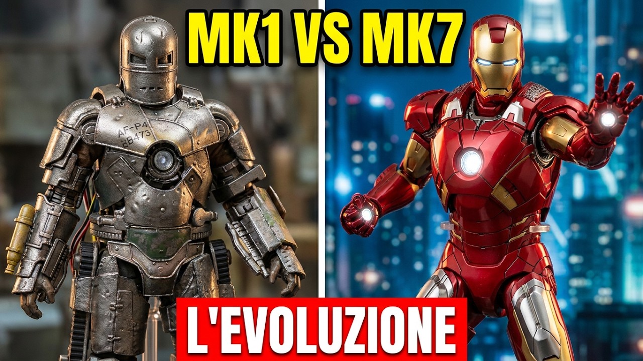 💥Hot Toys Ironman MK1a MK7 #tonystark 