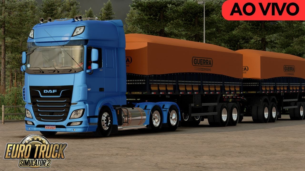 🔥🚛DAFZEIRA qualificada e RONCANDO alto no escape DIRETÃO   | MAPA RBR🚛🔥