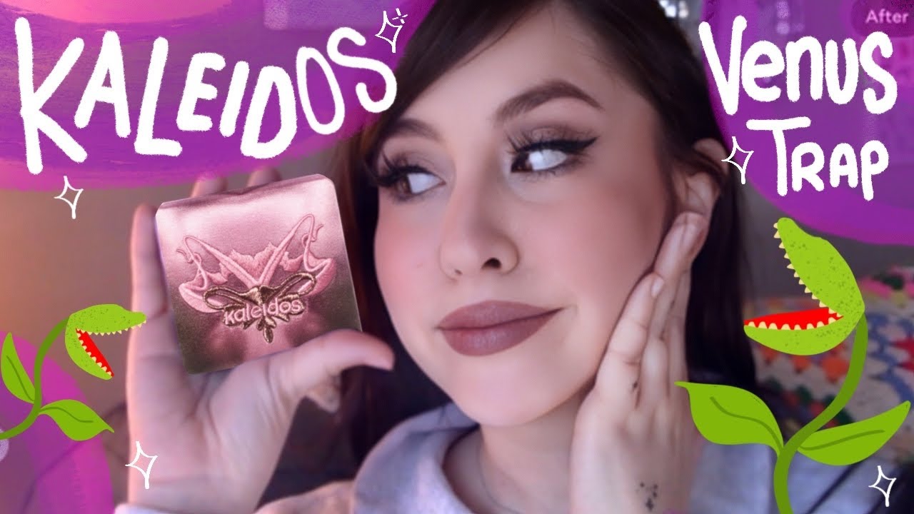 @kaleidosmakeup Viral Venus Trap Eyeshadow Quad+Contour Trio| Cool toned|Its giving Nosferatu!