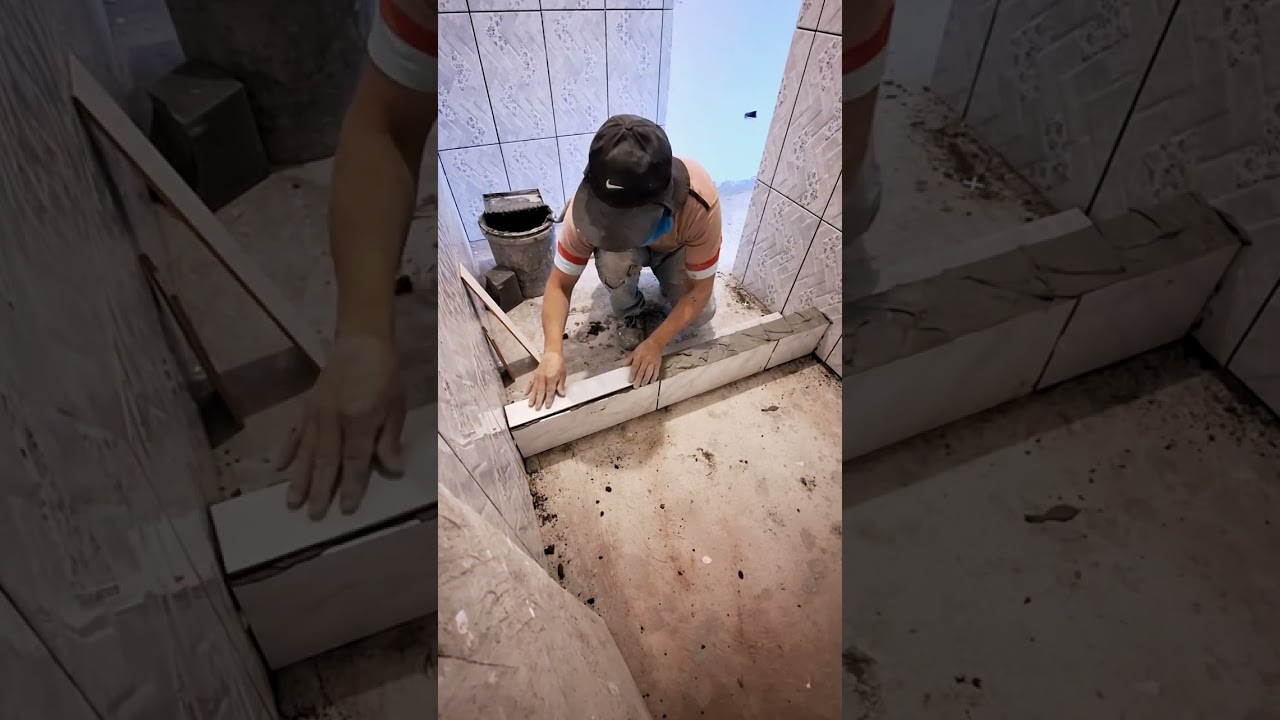 Como hacer un bordillo de ducha de baño
