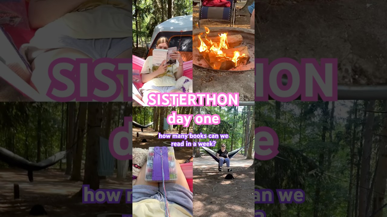 READING VLOG - Sisterthon DAY 1 📖🤭💕☀️ #booktube #readingvlog #readathon