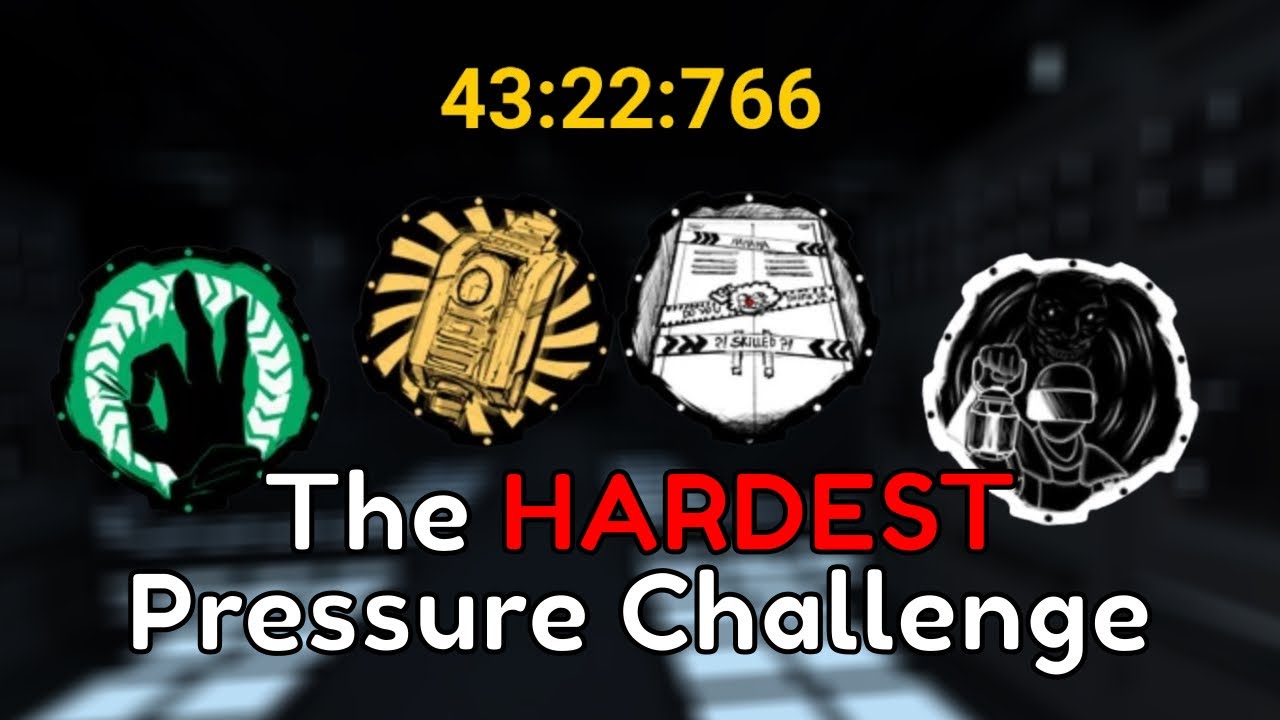 Beating Pressure&rsquo;s HARDEST Challenge (Lockerless + Lightless + Damageless + Speedrun)