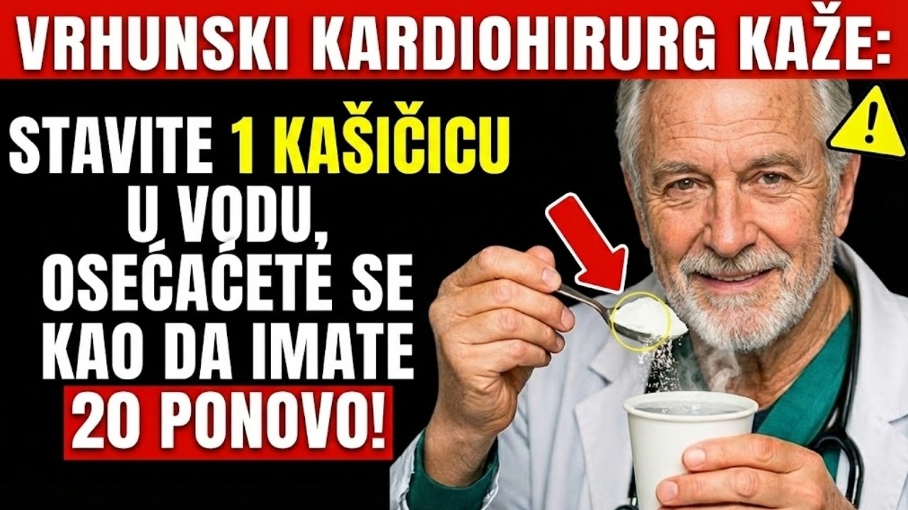 Preko 60: Ne Pijte Vodu Samo — OVAJ #1 Napitak Podiže Protok Krvi Odmah