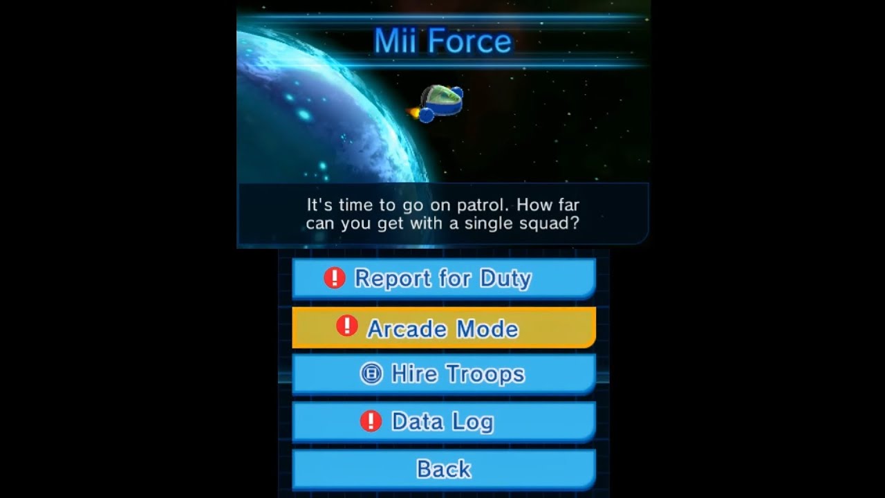 StreetPass Mii Plaza - Mii Force / StreetPass Squad - Arcade Mode (Normal)