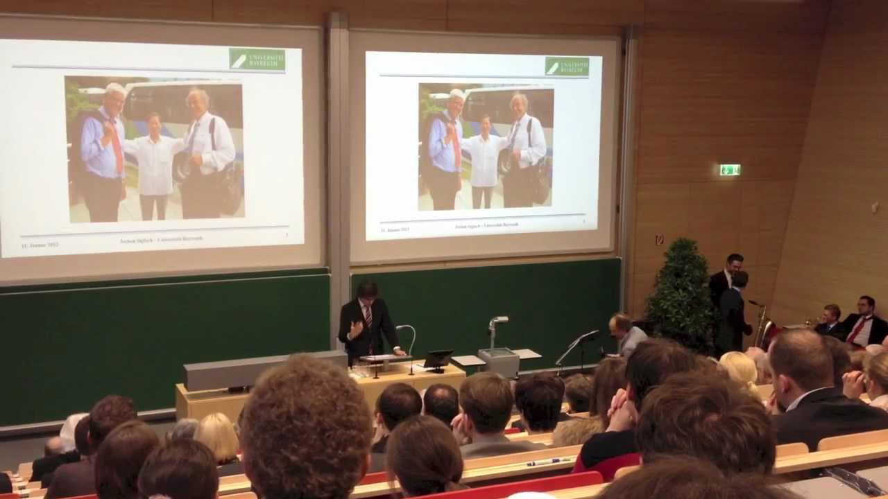 Verleihung des goldenen Folienstiftes an Prof. Dr. Jochen Sigloch - Uni Bayreuth