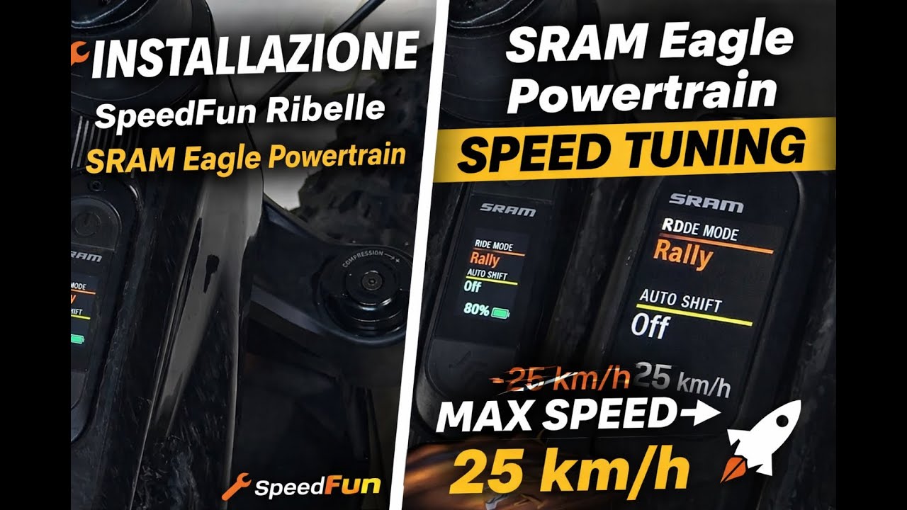 Installazione SpeedFun Ribelle su Brose-SRAM Eagle Powertrain | Tutorial completo e attivazione