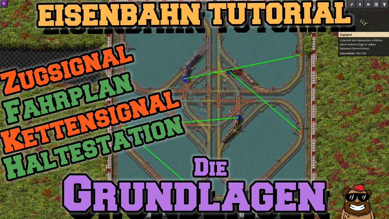 FACTORIO Tutorial | ZÜGE, FAHRPLÄNE und SIGNALE | Tipps & Tricks | Deutsch | By SeeNo
