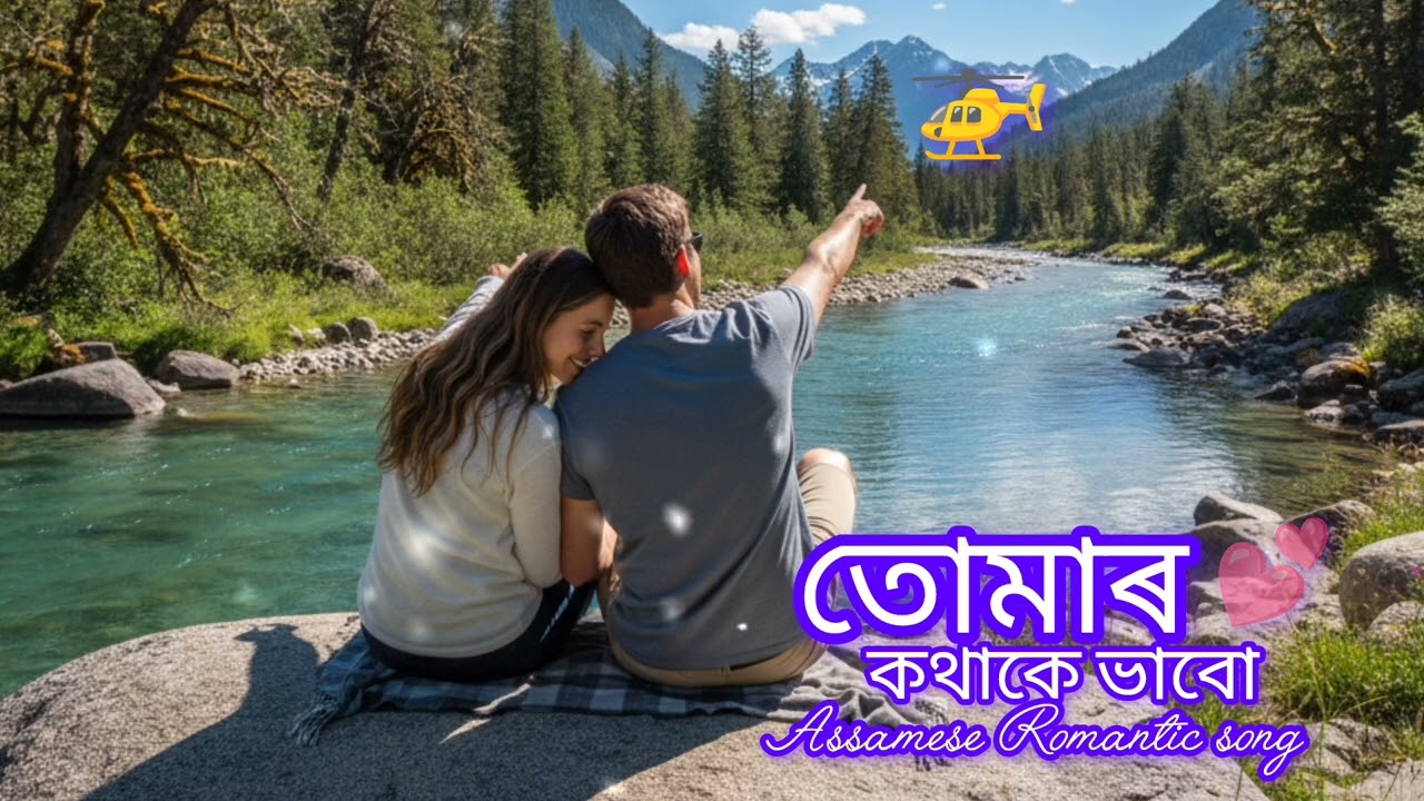 Assamese new  Romantic song 💫 তোমাৰ কথাকে ভাবো ❤️ পানচৈ টুমটেন 