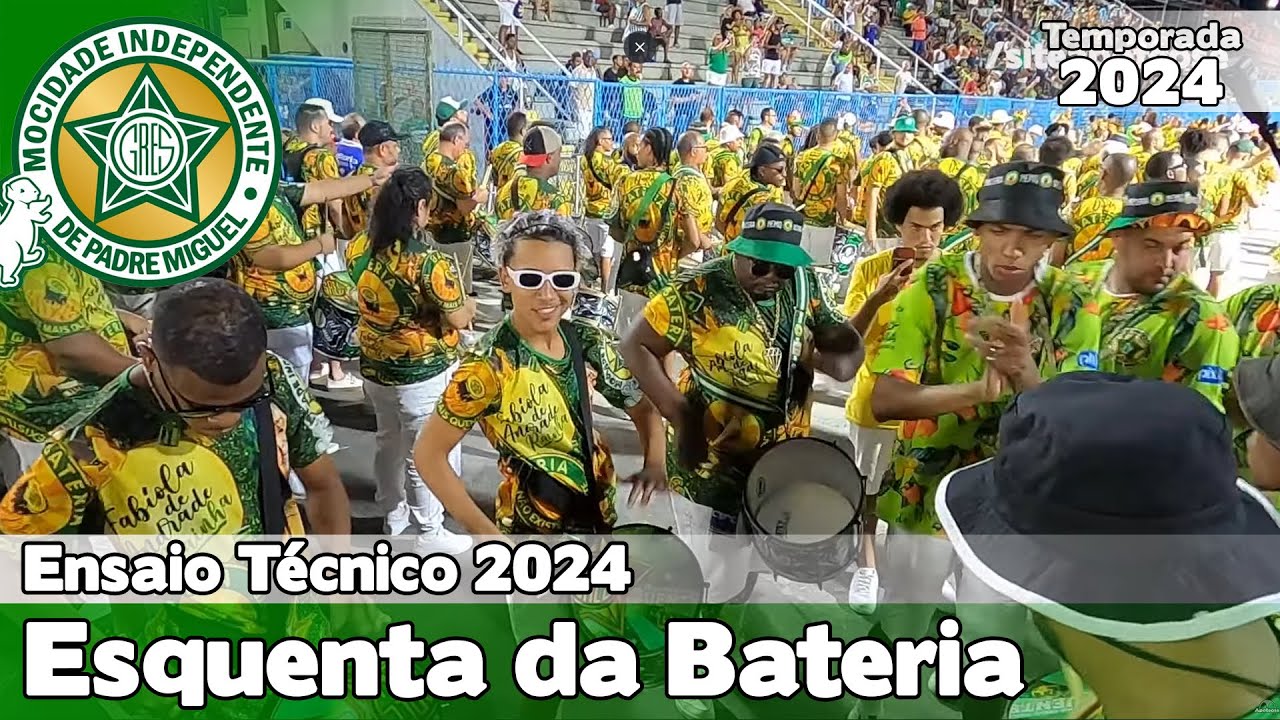 Mocidade 2024 | Esquenta da Bateria - Ensaio Técnico | Samba ao vivo - #ET24